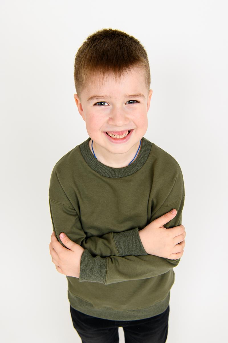 Світшот для хлопчиха 128 см Хакі (V-841170-128х) - фото 3 Світшот для хлопчиха 128 см Хакі (V-841170-128х) - фото 3