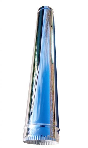 Труба димохідна одностінна 200 нержавіюча сталь 1 мм L-1 м Труба димохідна одностінна 200 нержавіюча сталь 1 мм L-1 м