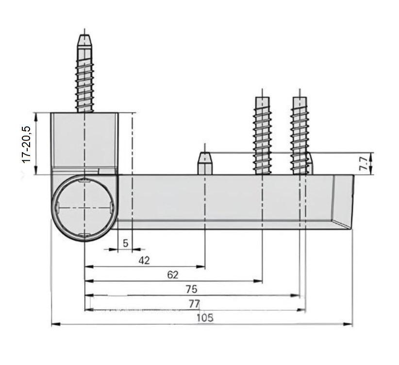 Петля для металлопластиковой двери Roto PS 27 RAL 9016 E 17-20.5 105-42 Белый (492589) - фото 2 Петля для металлопластиковой двери Roto PS 27 RAL 9016 E 17-20.5 105-42 Белый (492589) - фото 2
