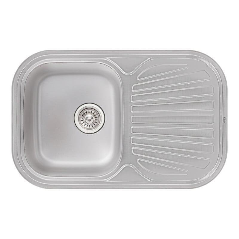 Мойка кухонная Q-tap 7448 Micro Decor 0,8 мм (QT7448MICDEC08)
