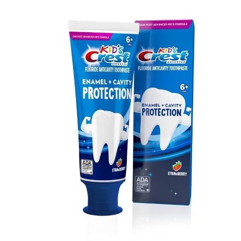 Зубная паста Crest kid's Enamel plus Cavity Protection Strawberry Rush 116 г (21682750) - фото 2