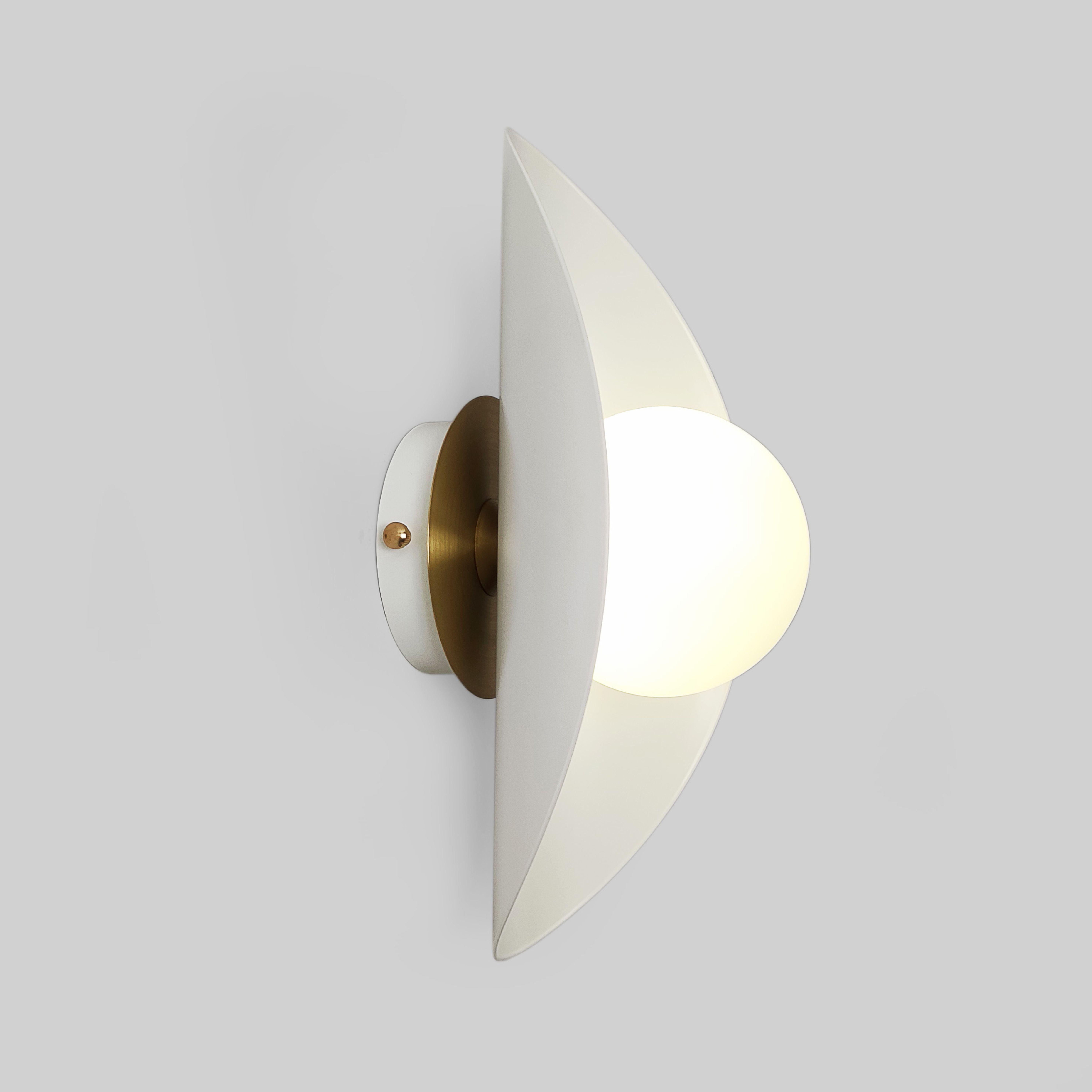 Настенный светильник Gaff Design с деталями из латуни Белый (BRASS48) - фото 4