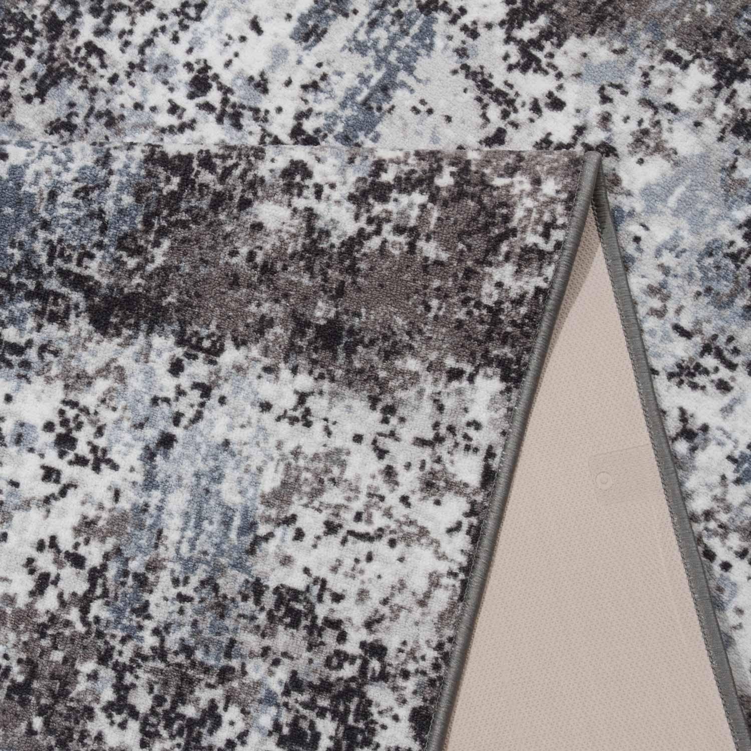 Килим безворсовий на гумовій основі Dakaria ATHENS RUN 22093370220-p11 1x1,5 м Сірий/Блакитний (00-00021540) - фото 4