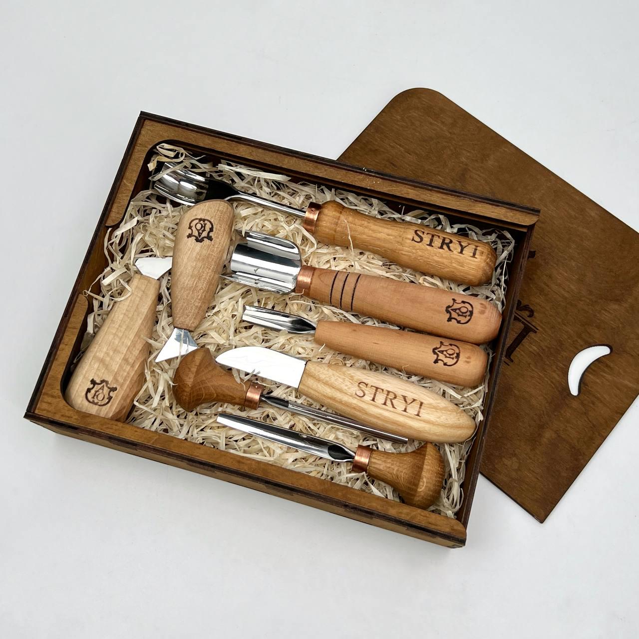 Набор резцов для резьбы по дереву STRYI универсальный 8 шт. (508005)