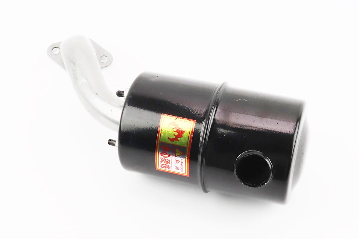 Глушитель с коленом 2 отверстия для двигателей R180NM (207574)