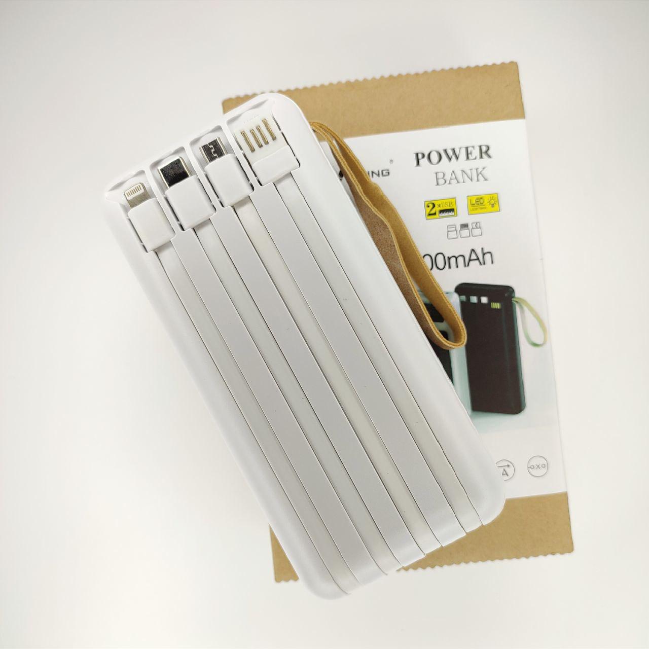 Повербанк 30000 mAh солнечная панель 4 кабеля (1133) - фото 2