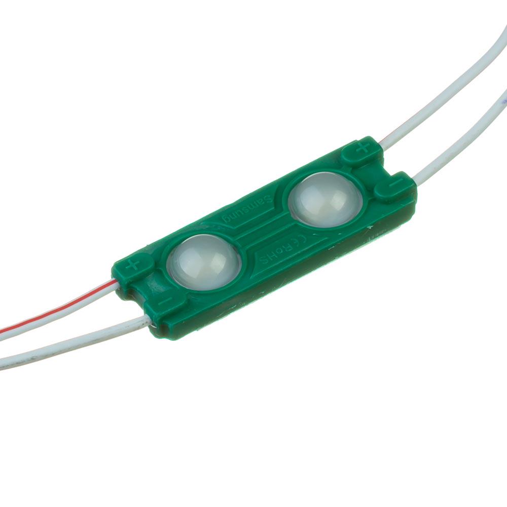 Модуль cветодиодный SMD5730 2led 12 V 1 W IP65 Зеленый