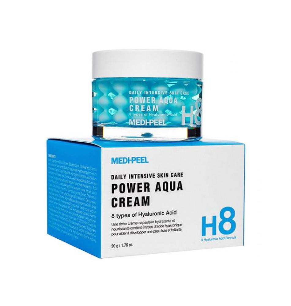 Увлажняющий крем с пептидными капсулами Power Aqua Cream Medi-Peel 50 мл (8809409346656)