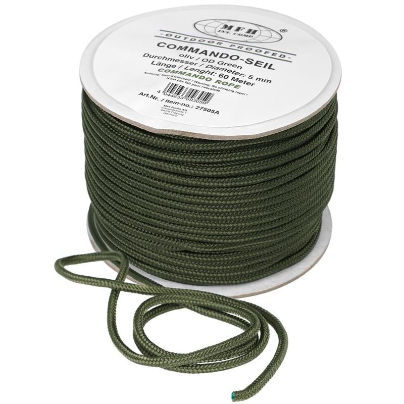 Веревка MFH Рулон до 200 кг 1 м 5 мм Olive