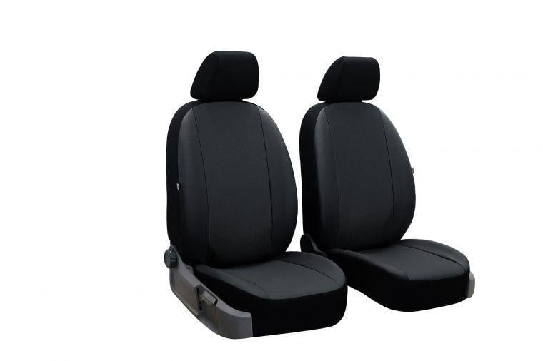Авточехлы на передние сиденья CHERY Eastar 2003-2015 Pok-ter Perline из перфорированной экокожи с черной вставкой (r416030)