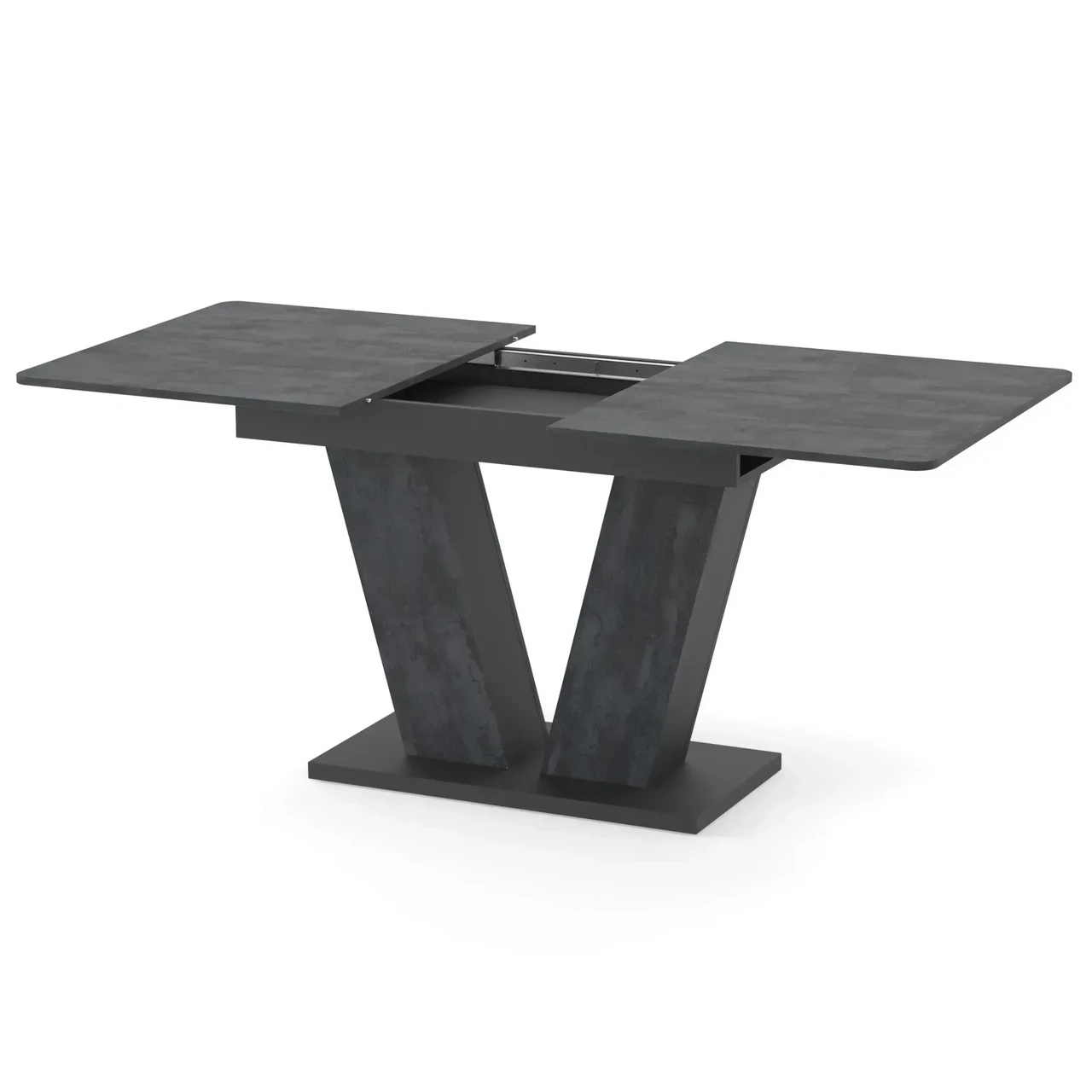 Обідній стіл розсувний Neman Den 180/140х80х78,4 см Вугільний камінь/Антрацит (230334) - фото 2 Обідній стіл розсувний Neman Den 180/140х80х78,4 см Вугільний камінь/Антрацит (230334) - фото 2