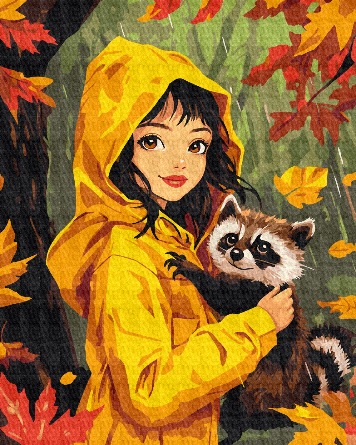 Картина по номерам Brushme Осенний друг 40x50 см (BS54172)