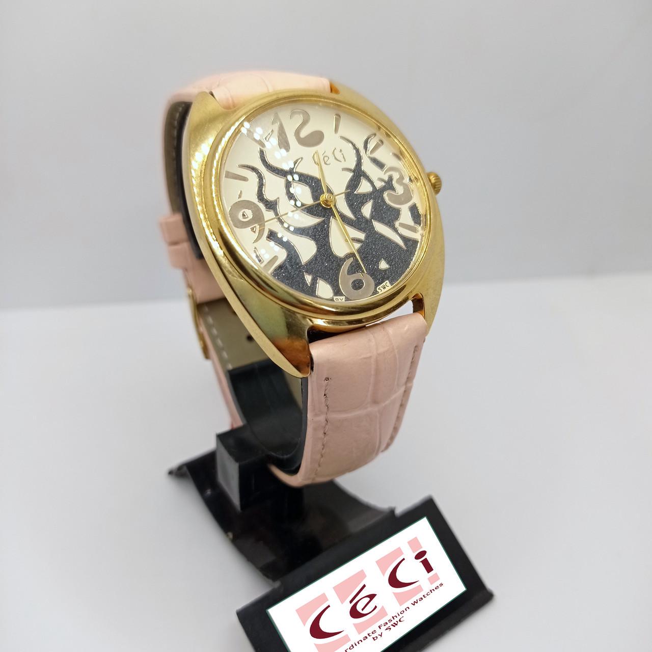 Наручные часы женские CeCi кварцевый кожаный ремешок (СЕА0109XGG)