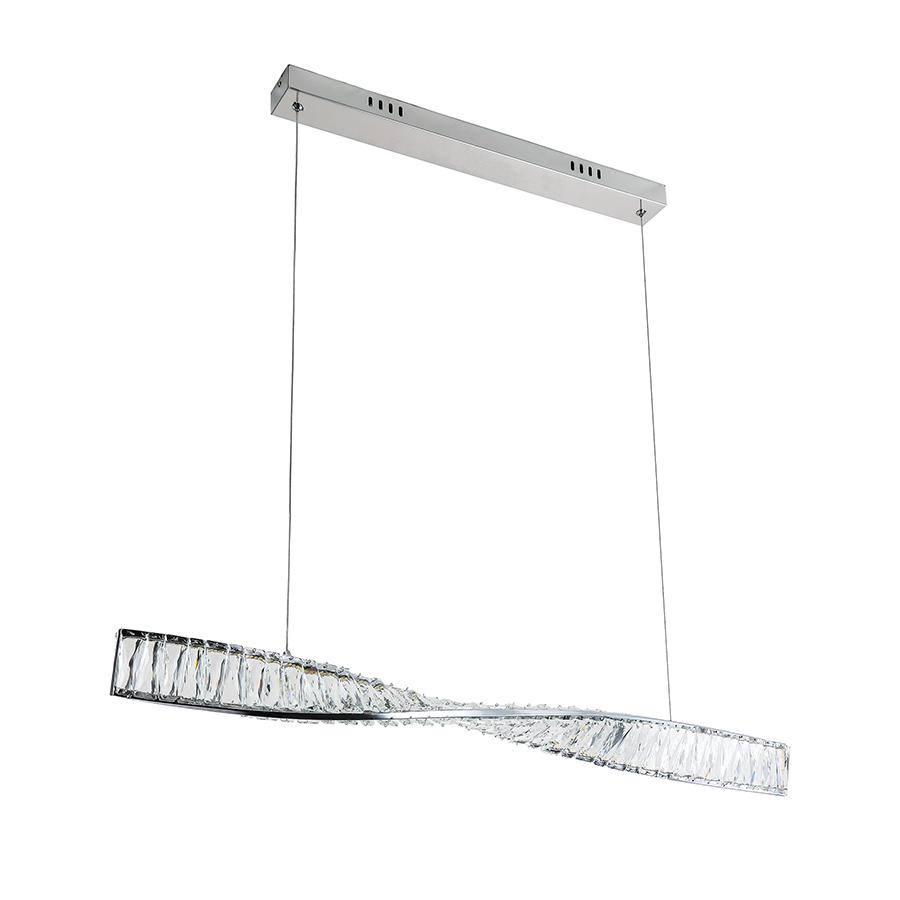 Люстра підвісна кришталева світлодіодна Levistella 799L8869 1000 CH Хром Люстра підвісна кришталева світлодіодна Levistella 799L8869 1000 CH Хром