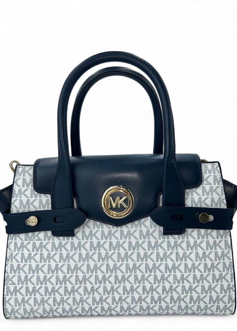 Сумка женская Michael Kors Carmen 30s0gnms1b sm flap Wht/Navy Синий (2784141614)