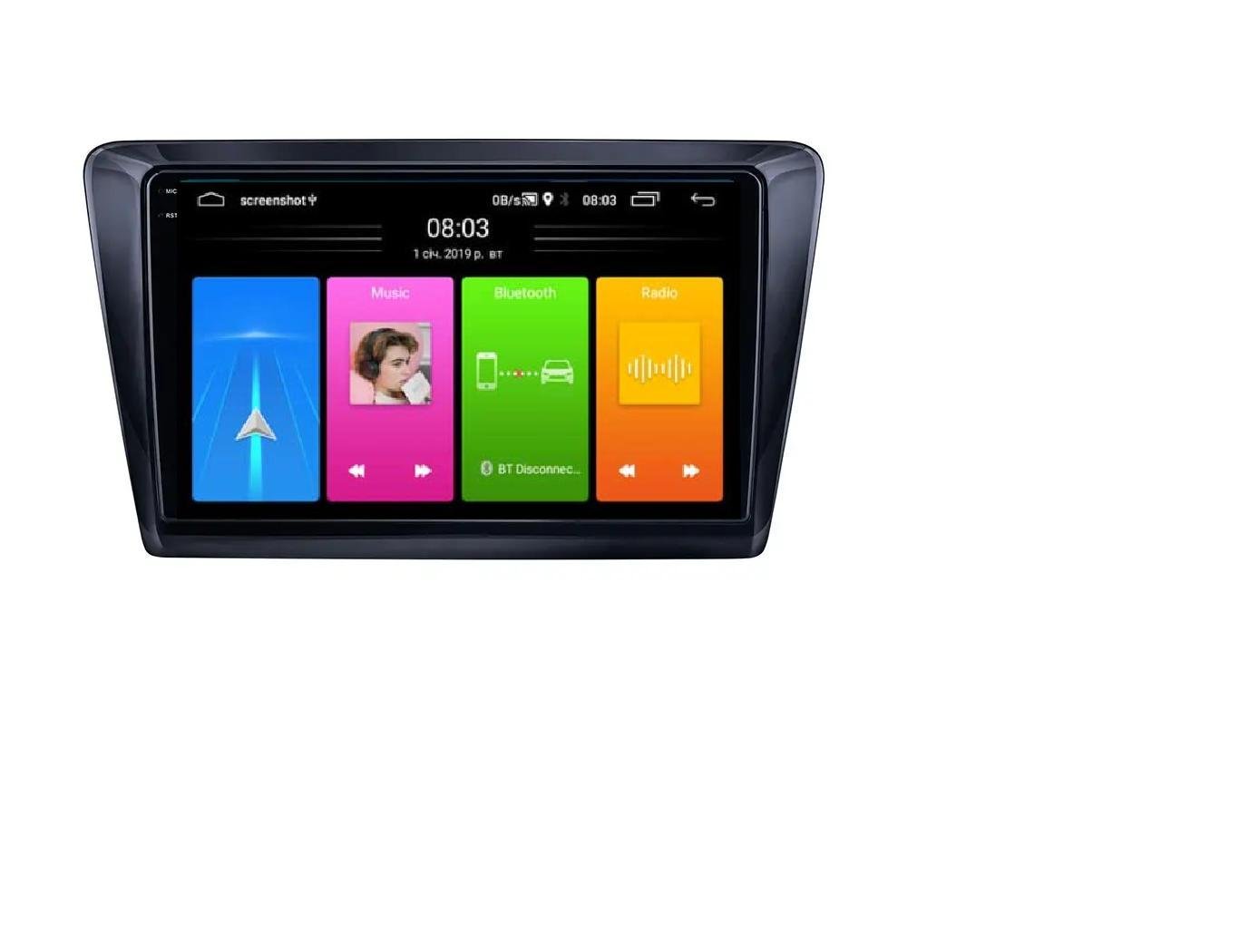 Автомагнитола штатная Skoda Rapid 2013-2018 Cyclone C9 CPL 2+32GB