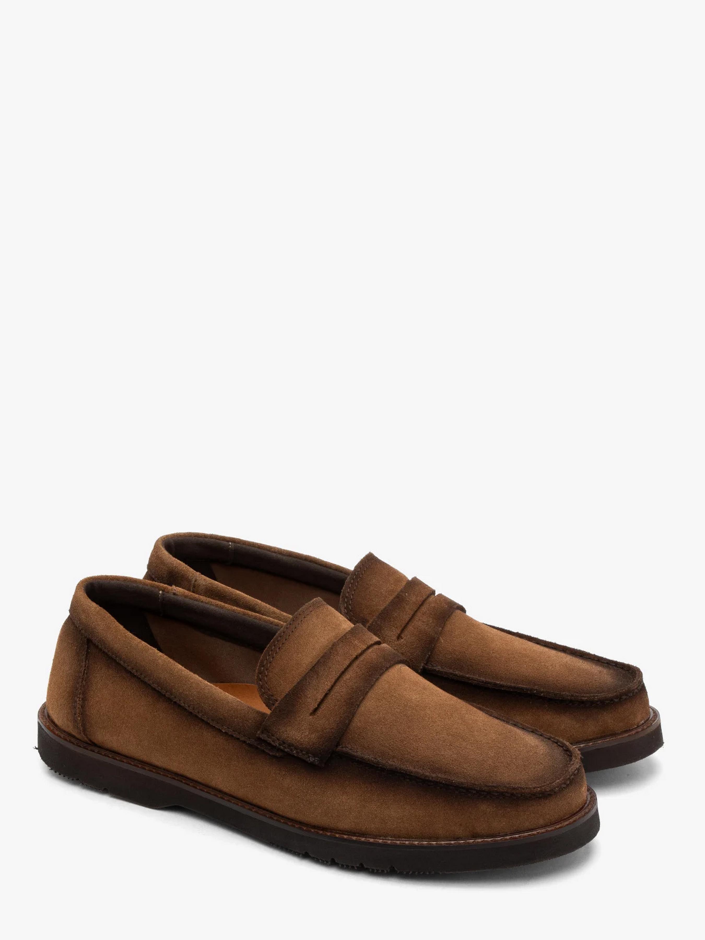 Туфлі лофери чоловічі RYLKO замшеві р. 41 Коричневий (IDLC03__ _7BX)