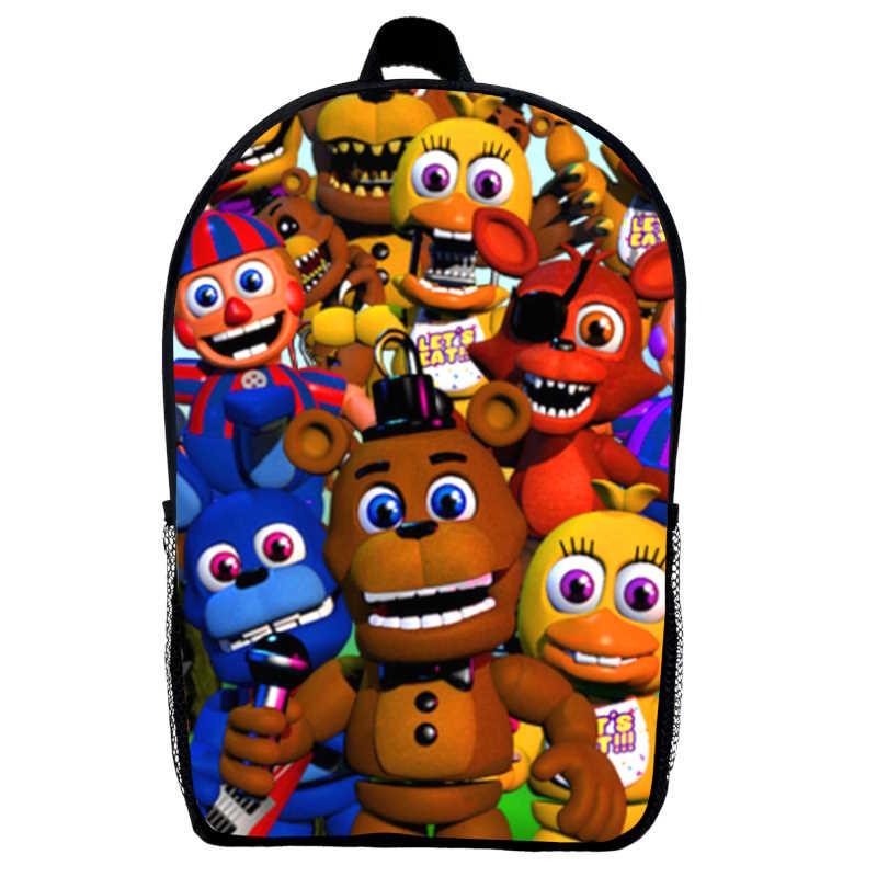 Школьный рюкзак детский FNAF-02 ФНАФ Аниматроники 5 ночей с Фредди 29х21х9 см 5 л Черный (2183551705)