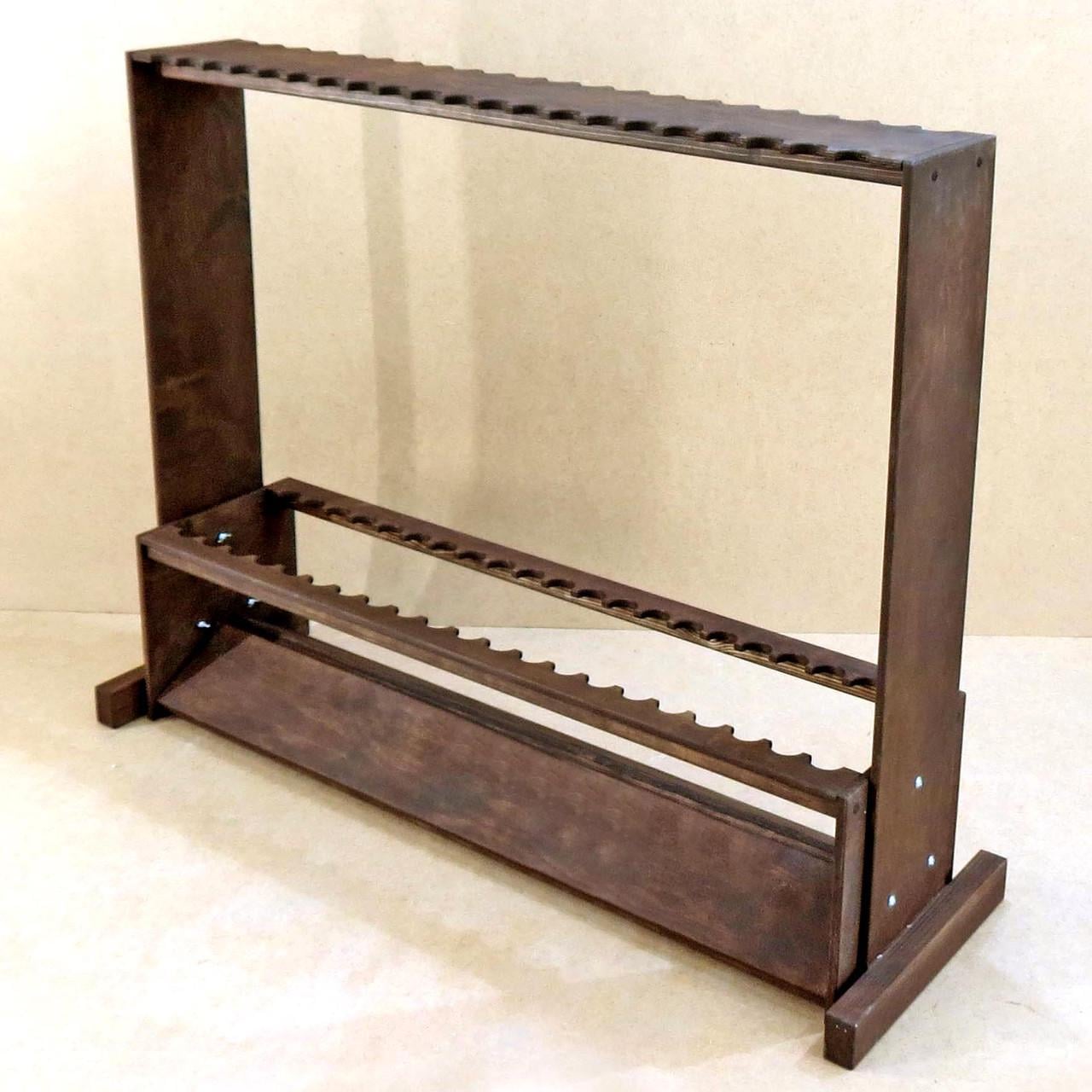 Органайзер для удочек из дерева Оланга Капучино (РЫБ-002009)