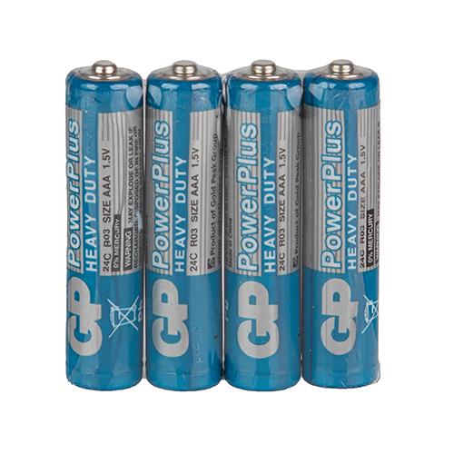 Батарейка GP POWERPLUS 1,5V 24S-S4 солевая R03/ААА (4891199135231)