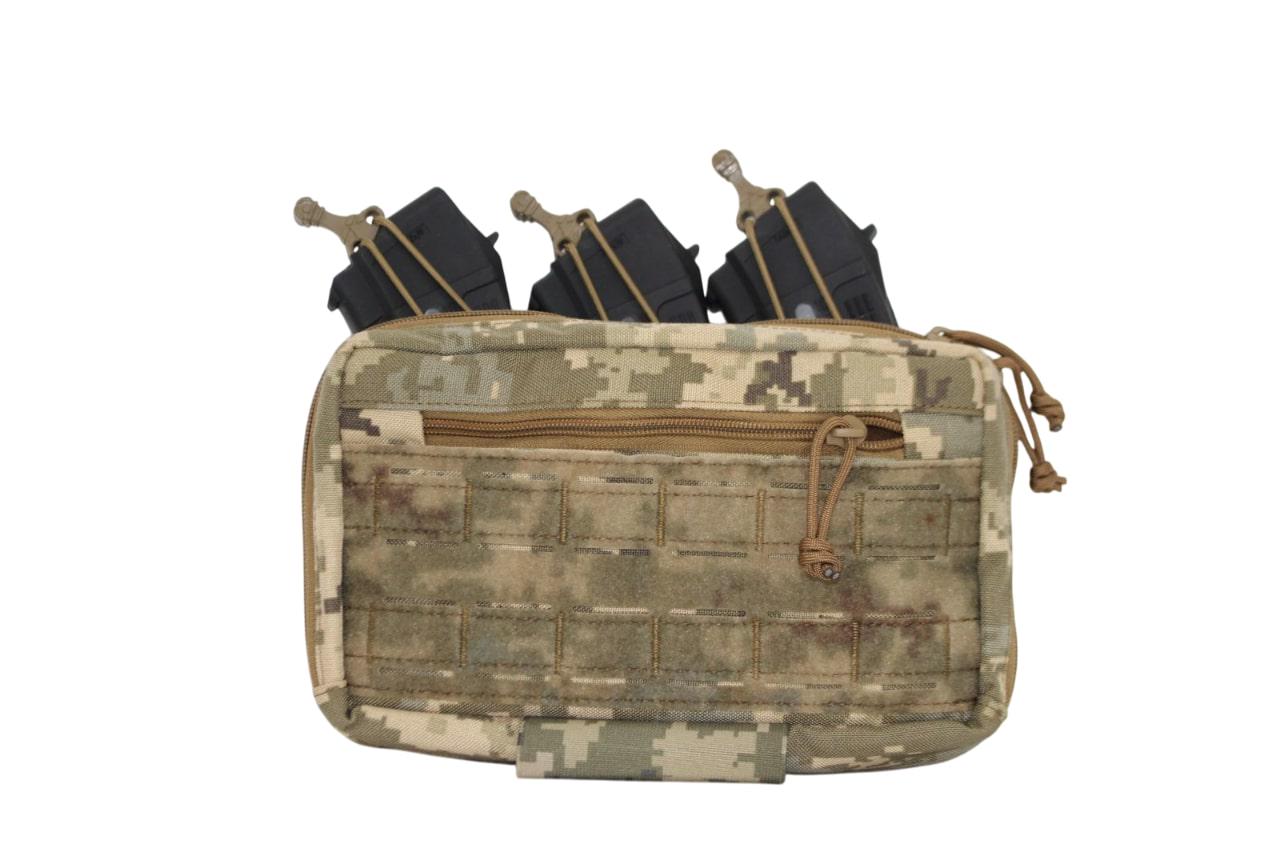 Подсумок штурмовой административный Plakard под 3 магазина в системе Molli uaBronik ММ-14 (3585293)
