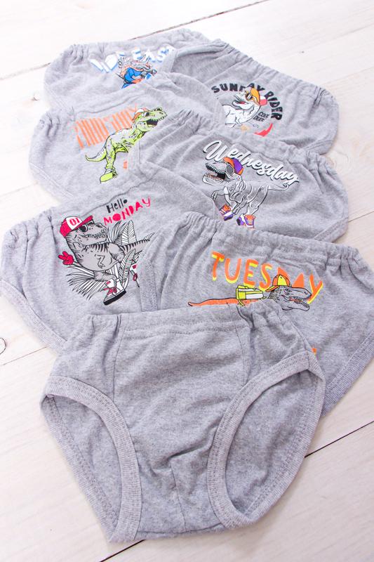 Комплект трусиків для хлопчиків Носи своє Тиждень р. 30 Сірий (871-001-33-1-v2)