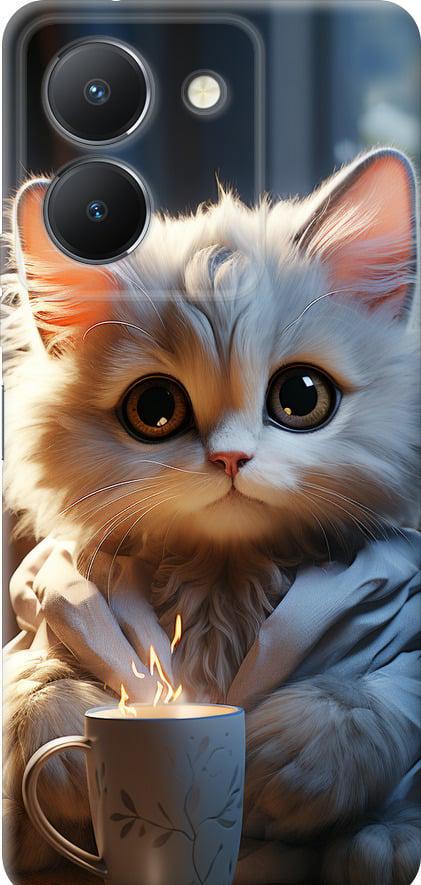 Чехол на Vivo Y27 5G White cat (5646u-3407-42517) Чехол на Vivo Y27 5G White cat (5646u-3407-42517)