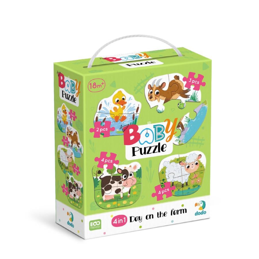 Пазл Dodo 4в1 Baby puzzle День на фермі (300687)