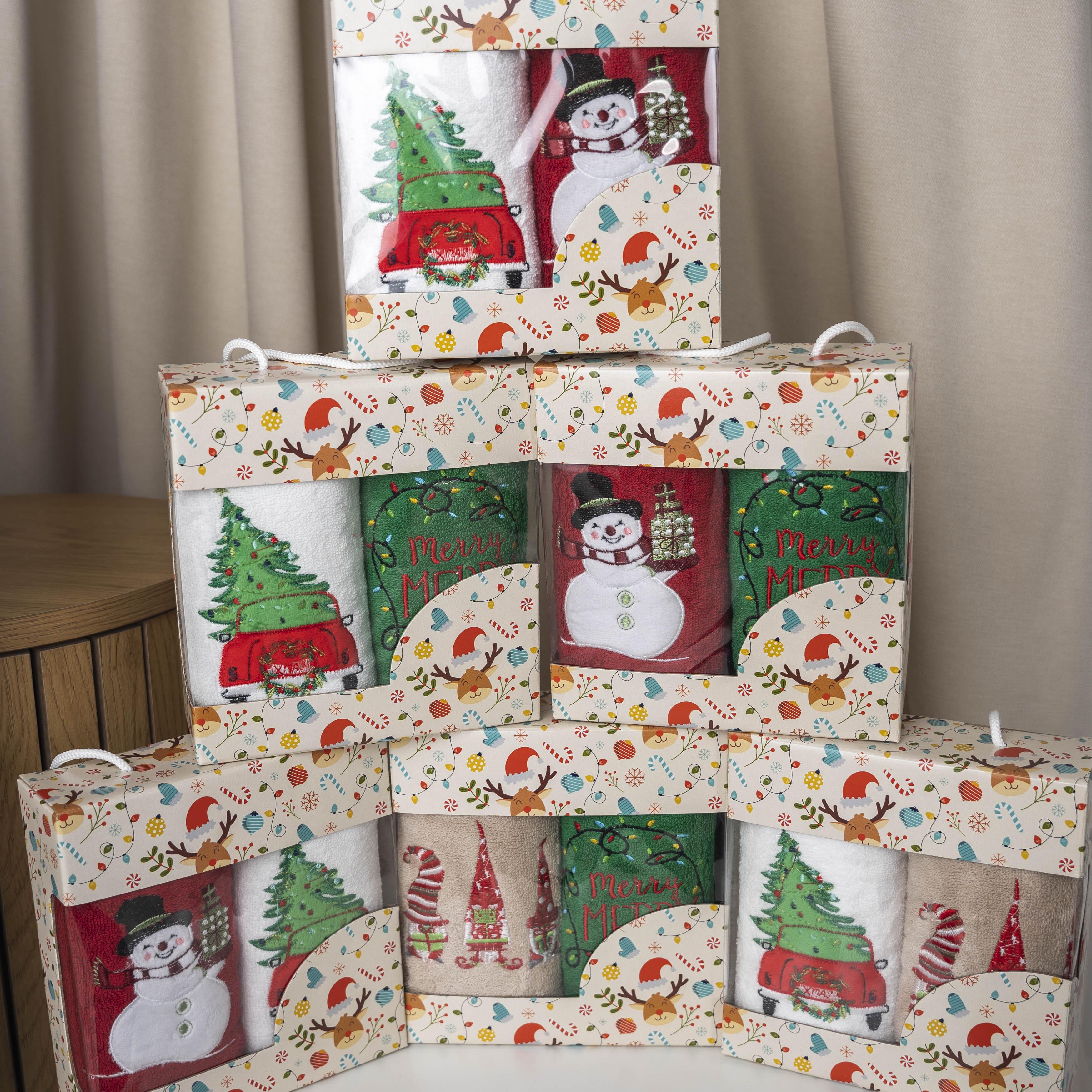 Набор кухонных полотенец новый год 2ка 40x60 см (88792)