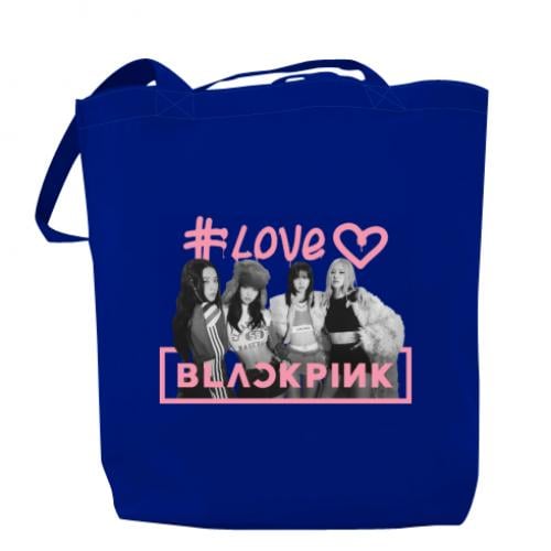 Шоппер Blackpink poster 37x41 см Синий (17134278-5-200013) - фото 1