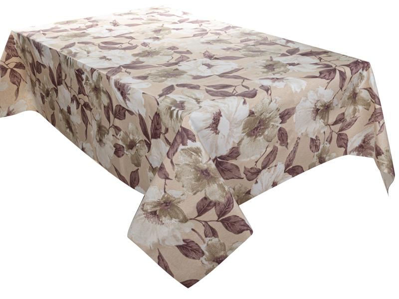 Скатерть водоотталкивающая Lefard Magic 140x140 см Коричневый (715-438)