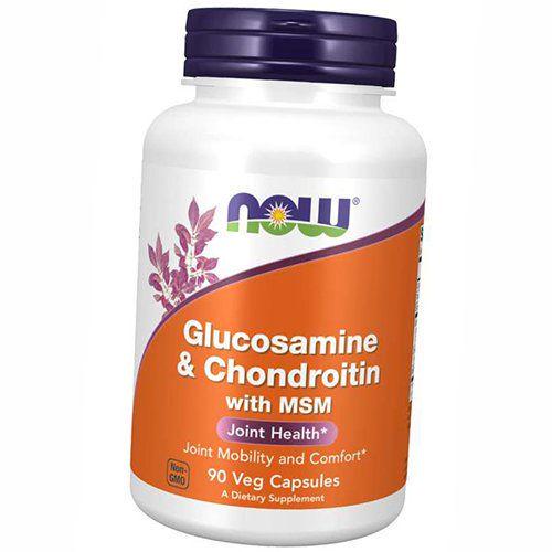 Глюкозамин и хондроитин Glucosamine & Chondroitin with MSM 90 вег. капс. (03128001)