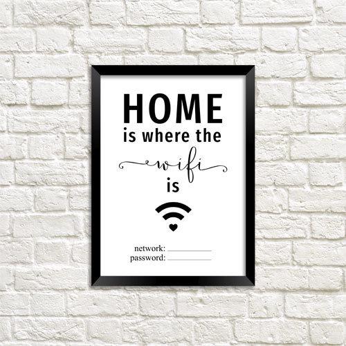 Постер в рамке Wi-fi 30x42 см A3 (MT3_18A009) Постер в рамке Wi-fi 30x42 см A3 (MT3_18A009)
