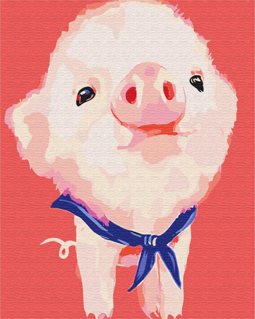 Картина по номерам Brushme Маленький поросенок 48x60 см (BS51921L)