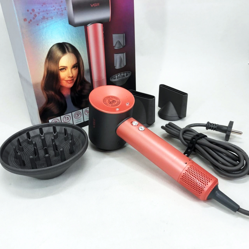 Фен для волос VGR V-440 профессиональный 1400 Вт Orange (tf7292) - фото 15 Фен для волос VGR V-440 профессиональный 1400 Вт Orange (tf7292) - фото 15