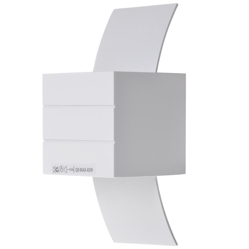 Світильник настінний накладний Brille AL-76/1 G9 WH IP20