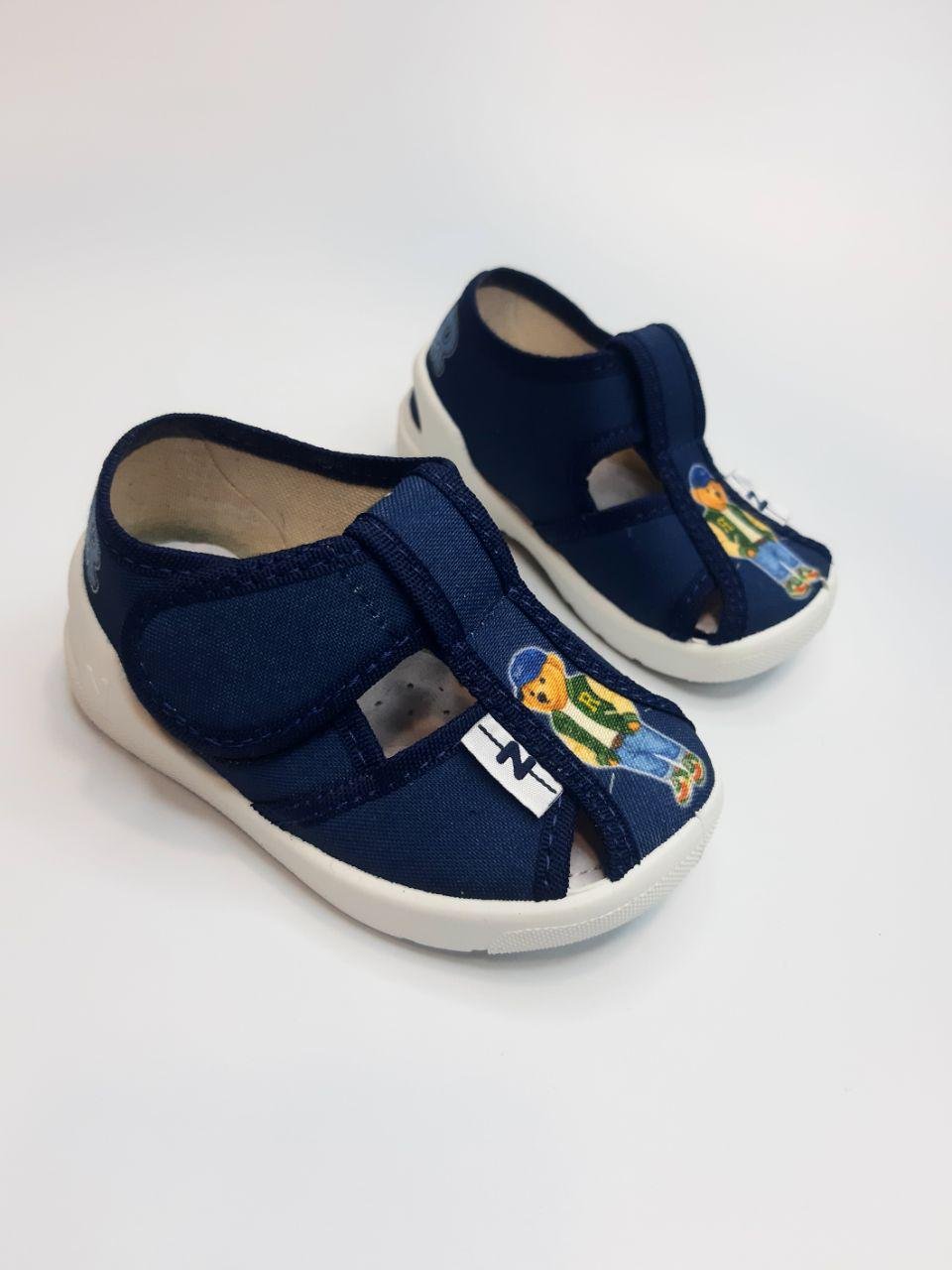 Тапочки Waldi текстильные для мальчика р. 20 13 см Синий (360-737)