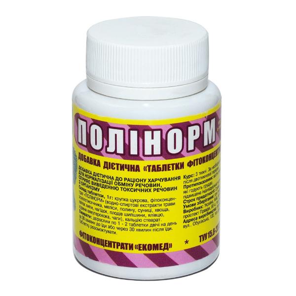 Смесь экстрактов Экомед Полинорм 60 таб. (000026976)