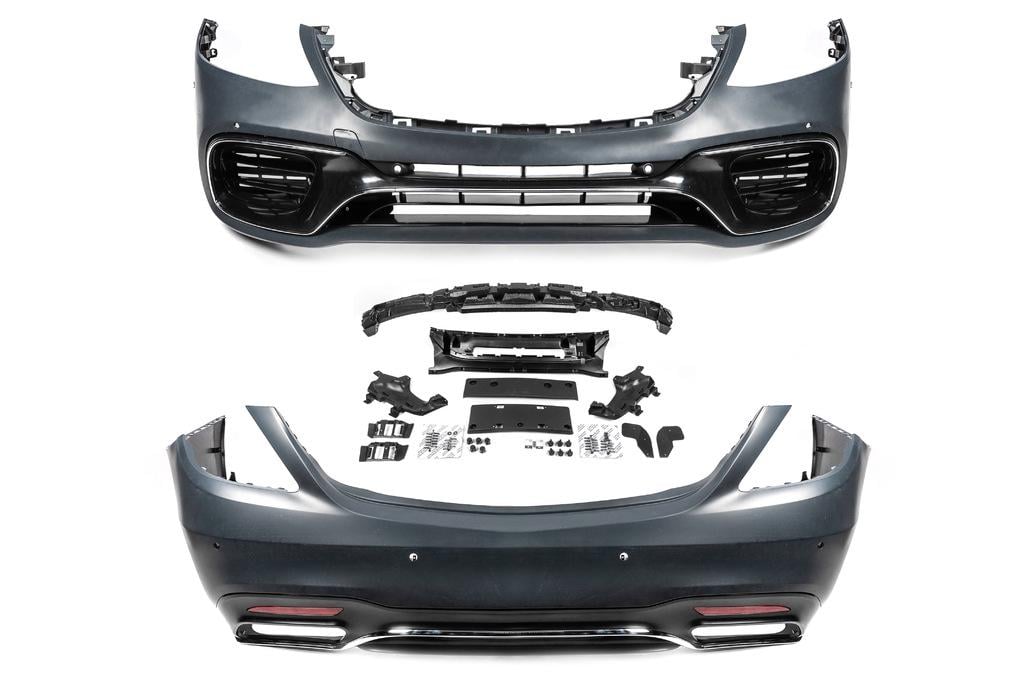 Комплект обвесов S63 AMG GBT для Mercedes S-сlass W222 разные материалы