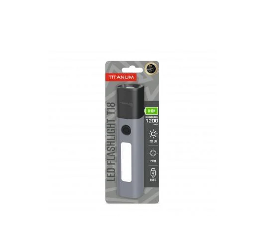 Светодиодный фонарь TITANUM TLF-T18 200Lm Gray