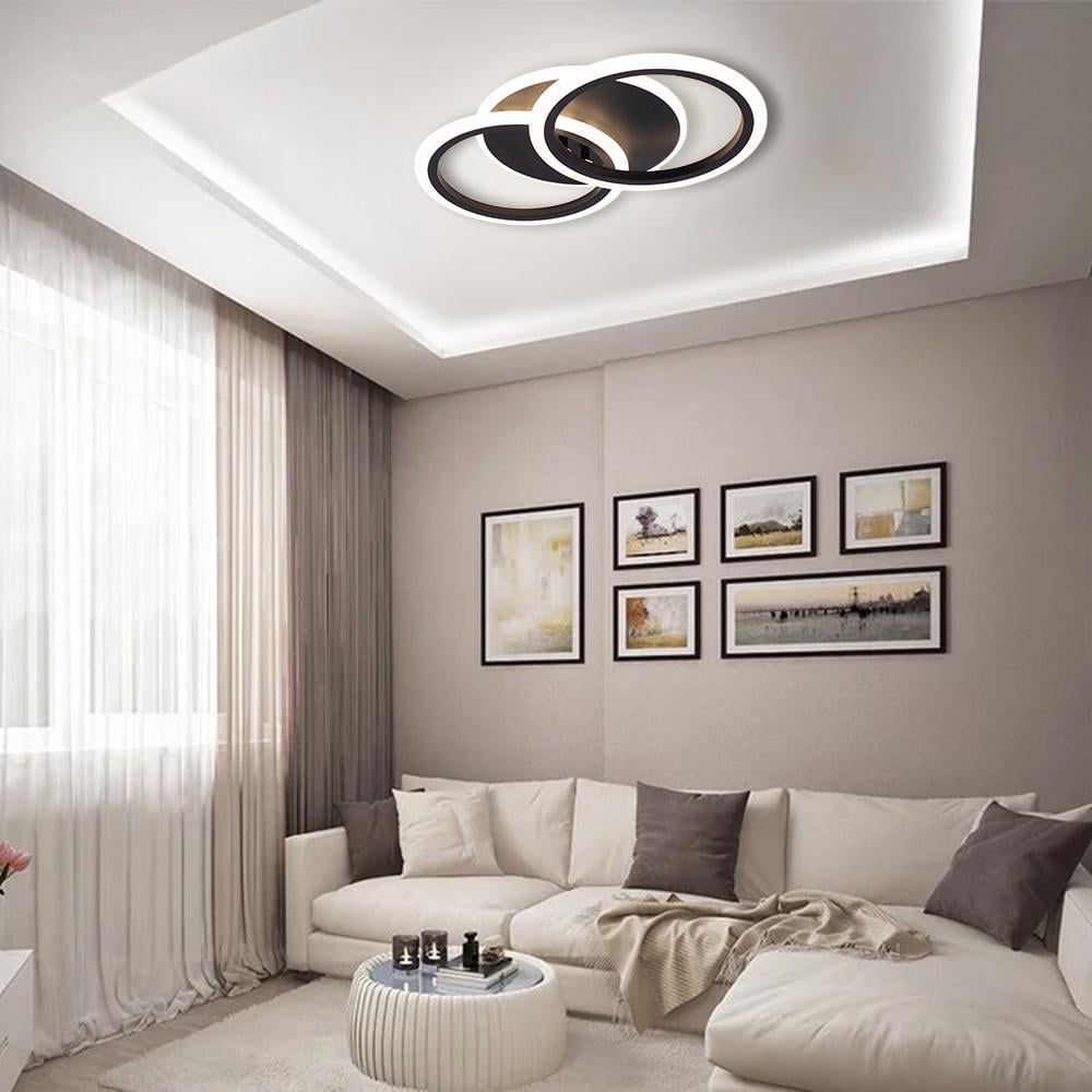 Люстра светодиодная MOKA 3R 60 Вт 440x250x70 мм Черный (10563) - фото 6