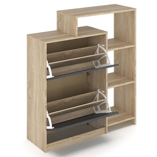 Тумба для взуття Mebel Service Компо 3 95х31х105 см Дуб сонома/Матера (27777737)