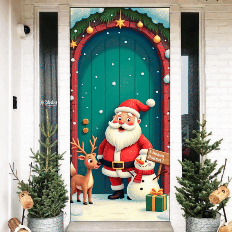 Чохол на двері Різдво (00-0424) - фото 2