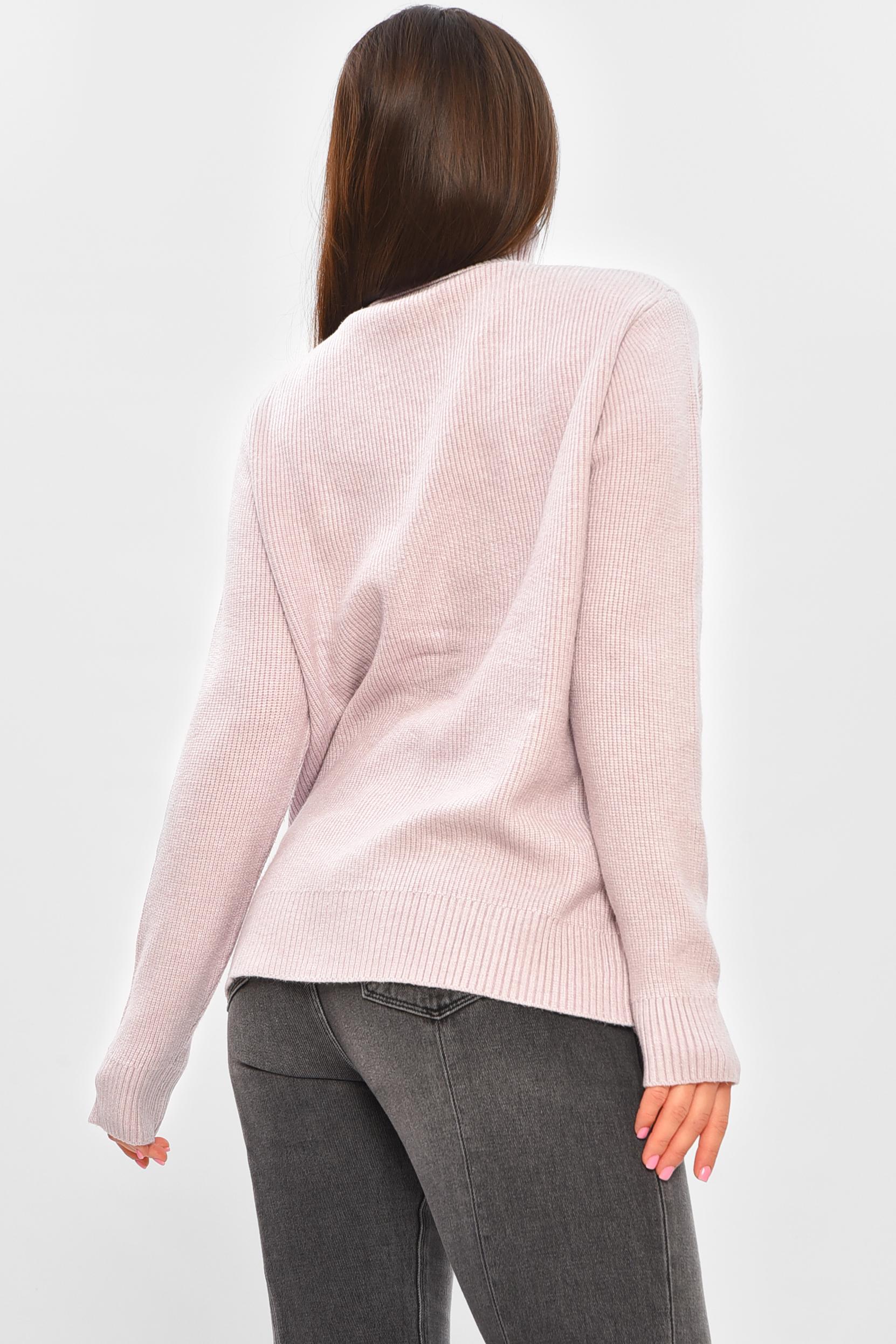 Светр жіночий 206585 однотонний L-XL Пудровий (206585_!335345_46-48) - фото 3 Светр жіночий 206585 однотонний L-XL Пудровий (206585_!335345_46-48) - фото 3