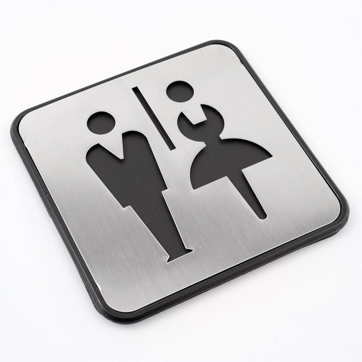 Табличка на двері Arino WC MAN&WOMAN сталь (67740) Табличка на двері Arino WC MAN&WOMAN сталь (67740)