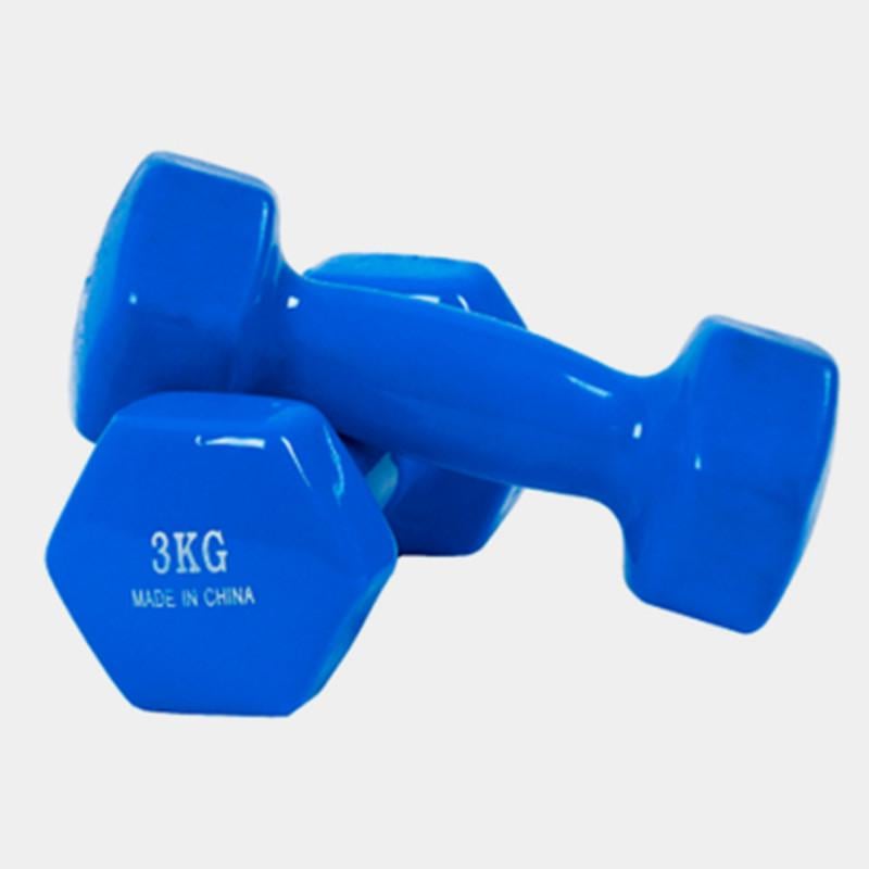 Набір гантель із вініловим покриттям Feel Fit 2 шт. 3 кг Синій - фото 1 Набір гантель із вініловим покриттям Feel Fit 2 шт. 3 кг Синій - фото 1