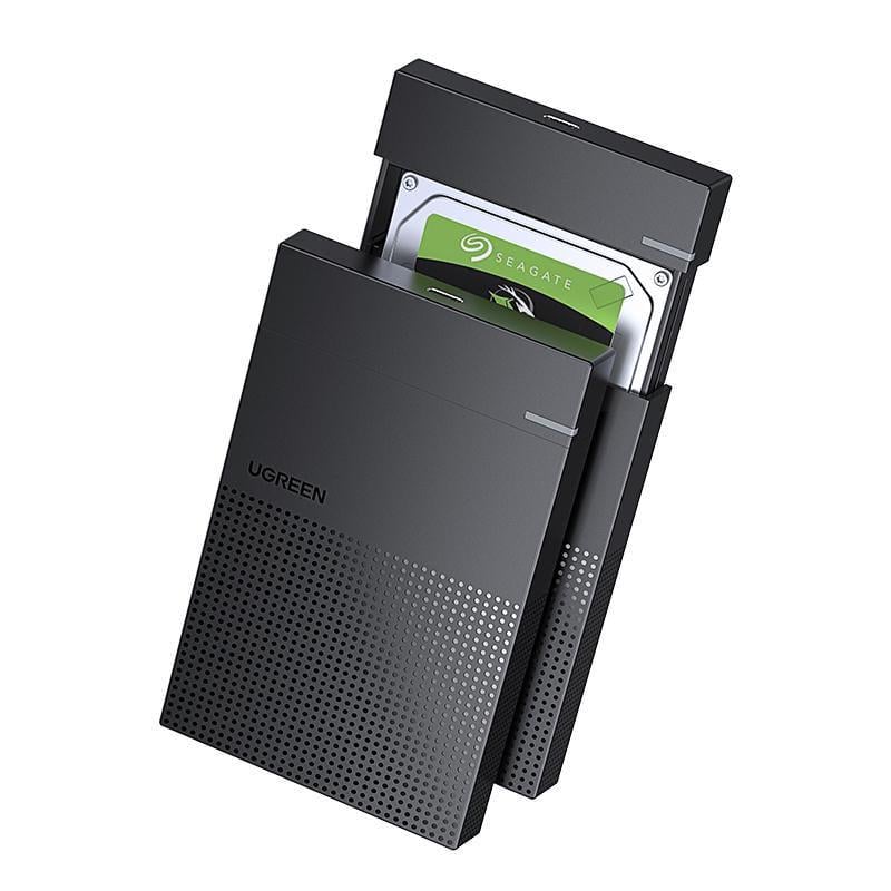 Корпус UGREEN для SSD/HDD 2,5"/5 Гбіт/с SATA III з USB кабелем 0,5 м Чорний (30719) - фото 11 Корпус UGREEN для SSD/HDD 2,5"/5 Гбіт/с SATA III з USB кабелем 0,5 м Чорний (30719) - фото 11