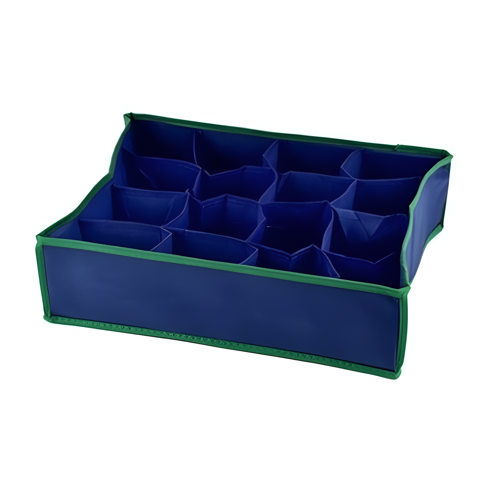 Органайзер для хранения белья Stenson Colorito 362810 складной на 16 отделений 36х28х10 см Синий