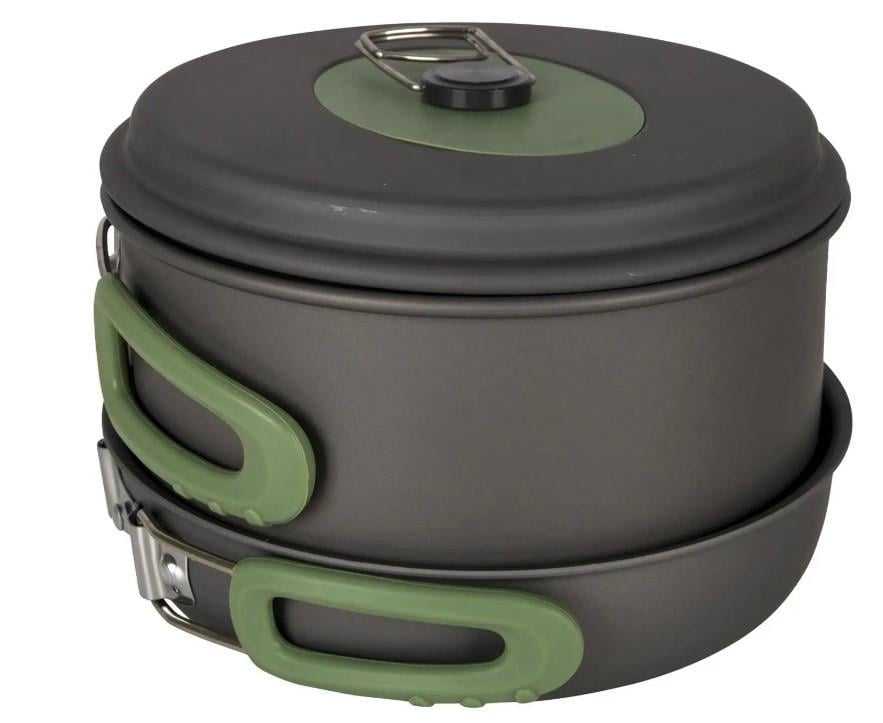 Набір посуду Bo-Camp Explorer 3 Pieces Hard Anodized Grey/Green (DAS302732) - фото 4 Набір посуду Bo-Camp Explorer 3 Pieces Hard Anodized Grey/Green (DAS302732) - фото 4