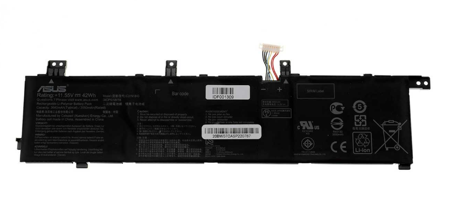 Аккумулятор для ноутбука Asus C31N1843 3635 mAh 1155V 42 Wh